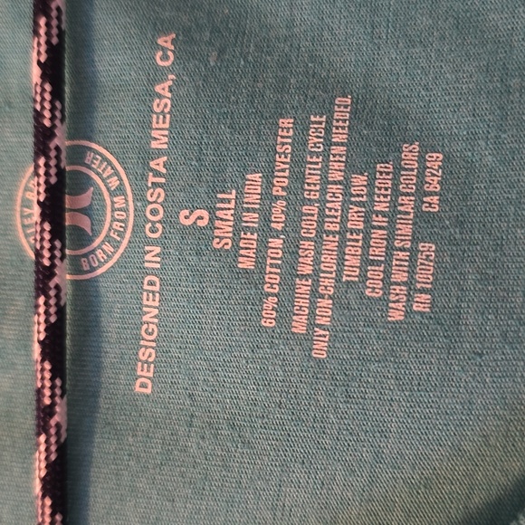 HURLEY BRAND MEN'S TEAL GREEN ALOHA PINEAPPLE HURLEY TANK TOP SIZE SMALL - Picture 5 of 16